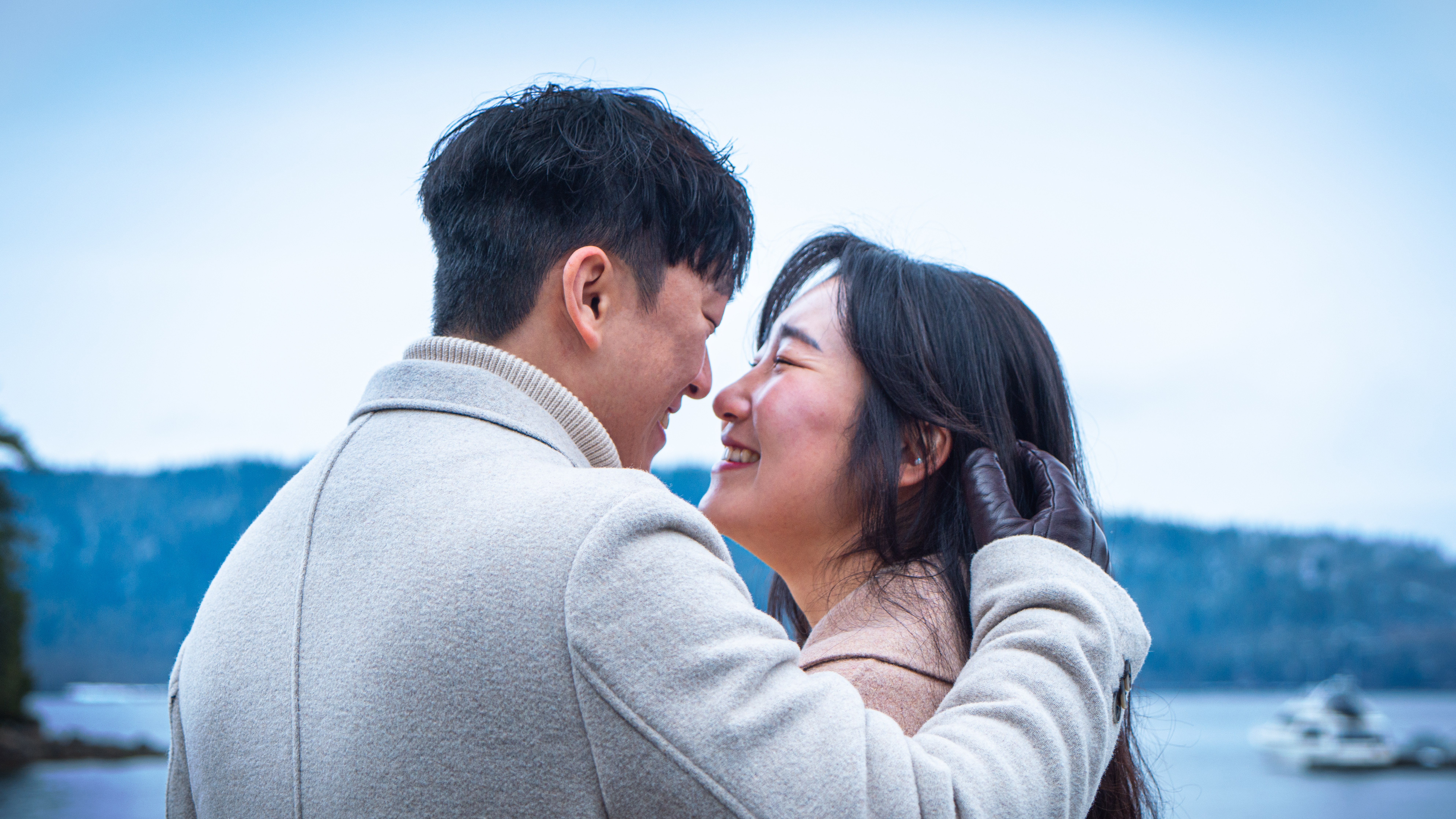 Couple portrait outdoors